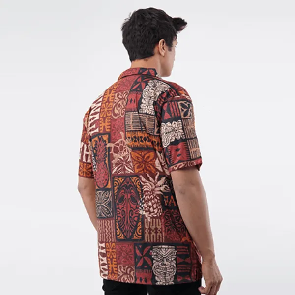 ABSTRACT Men Hawaiin Shirts