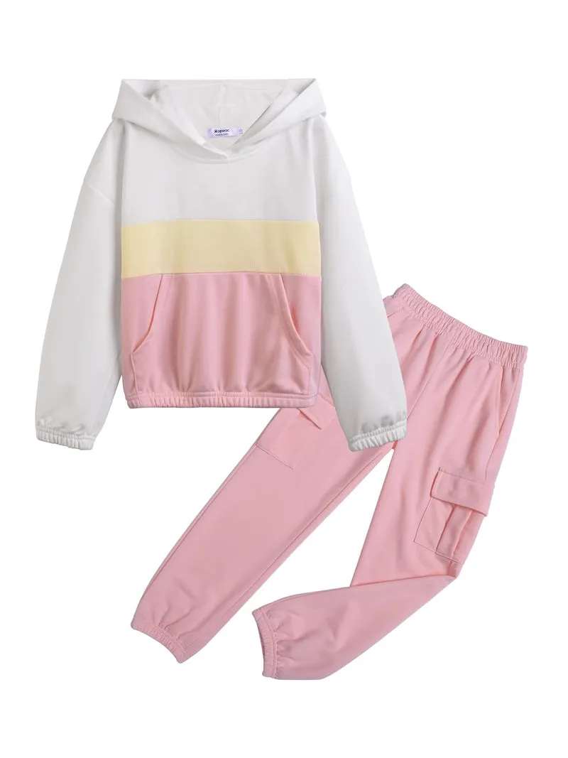 Arshiner Girls Hoodies & Sweatshirts 2 Piece Pant Sets Causal Outfits