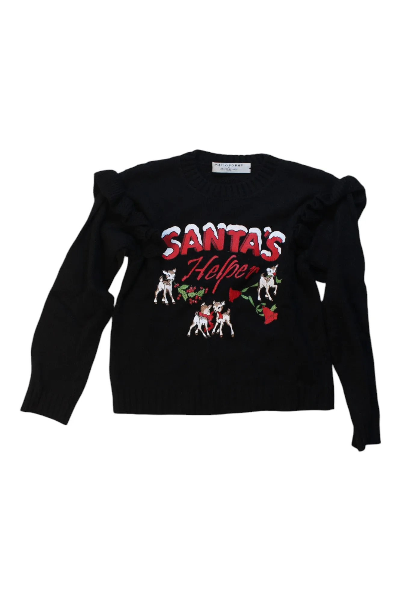 Bonpoint Santa's Helper Knit Sweater 12Y