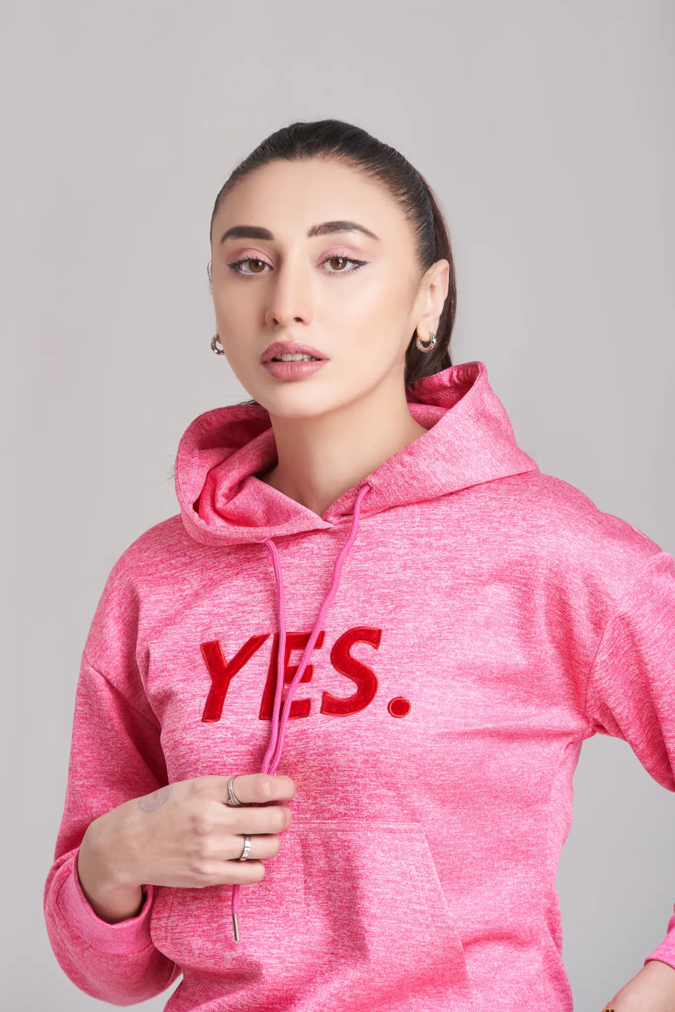 Braves-Vibes Pink Hoody Tracksuit - Women