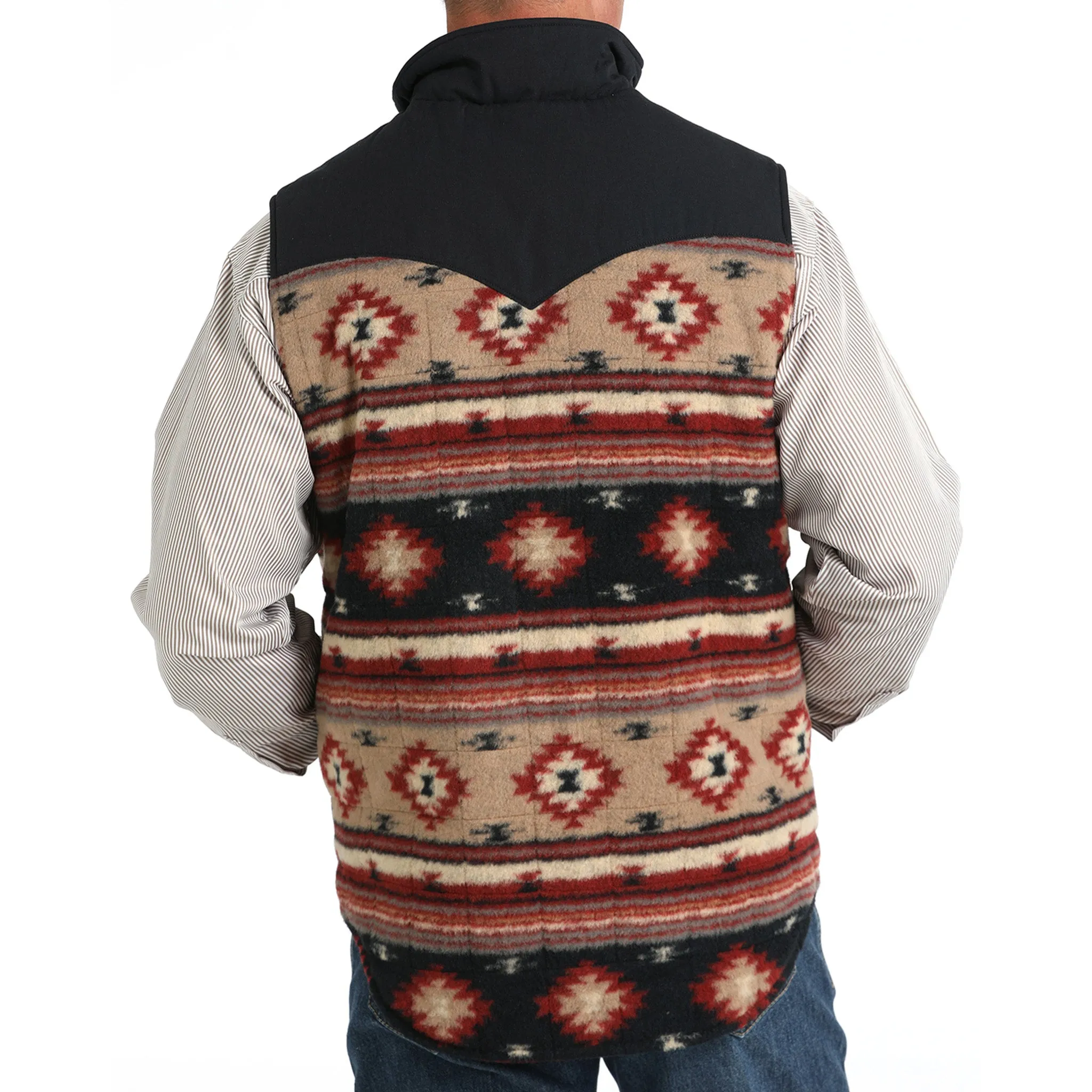 Cinch Men's Khaki Reversible Vest