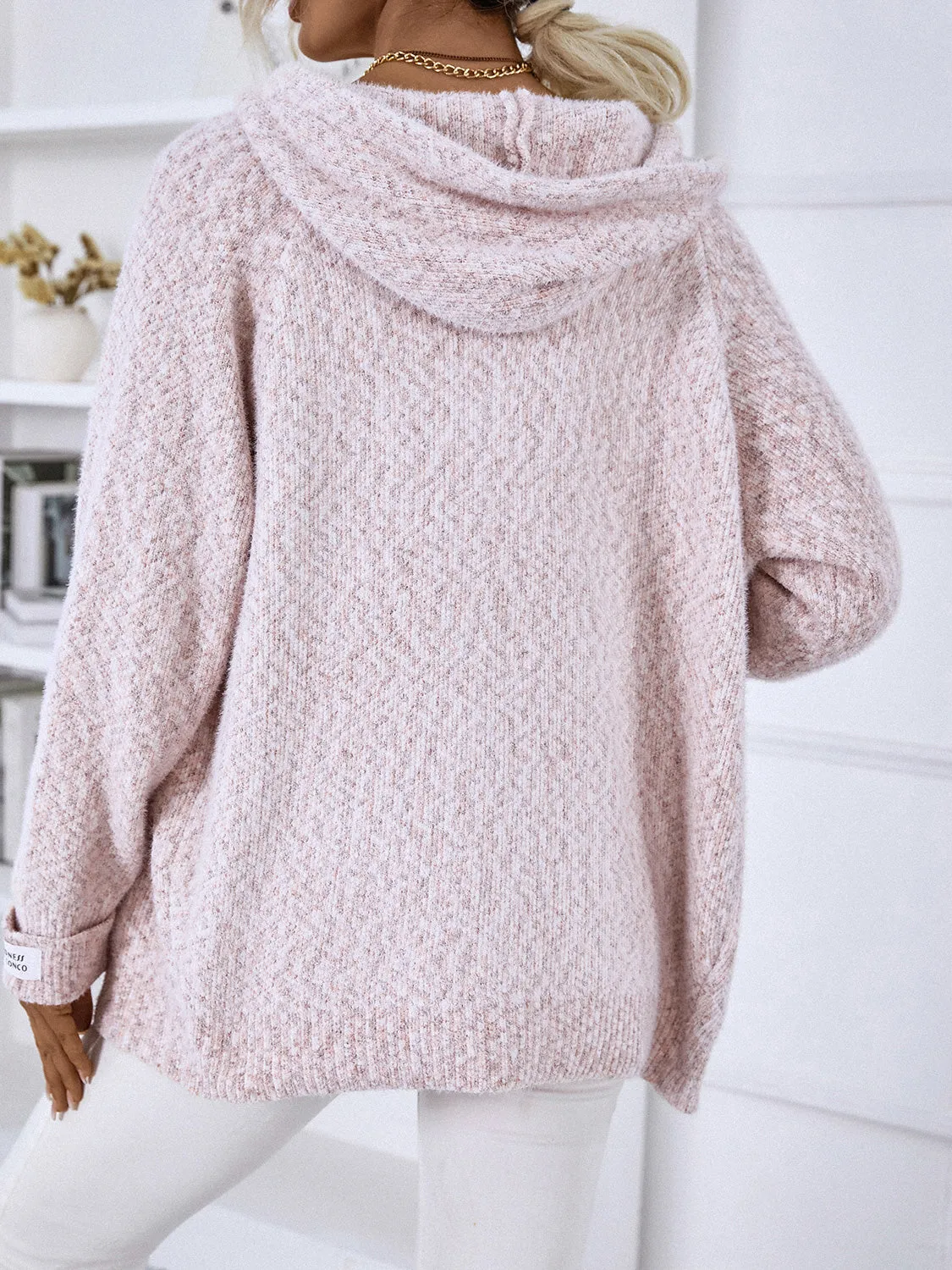 Hazy Horizon Zip-Up Hooded Sweater