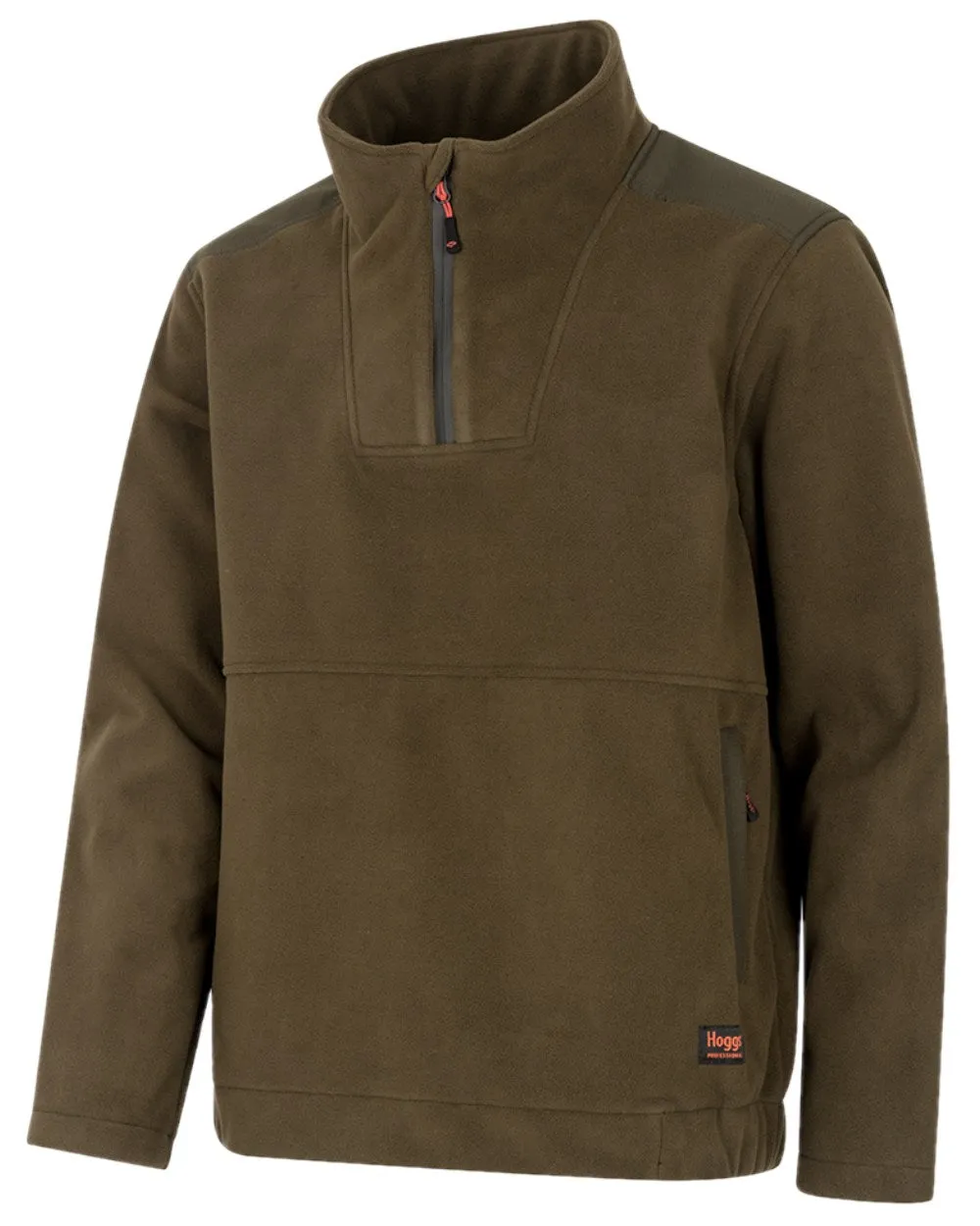 Hoggs of Fife Green King II 1/4 Zip Bonded Fleece