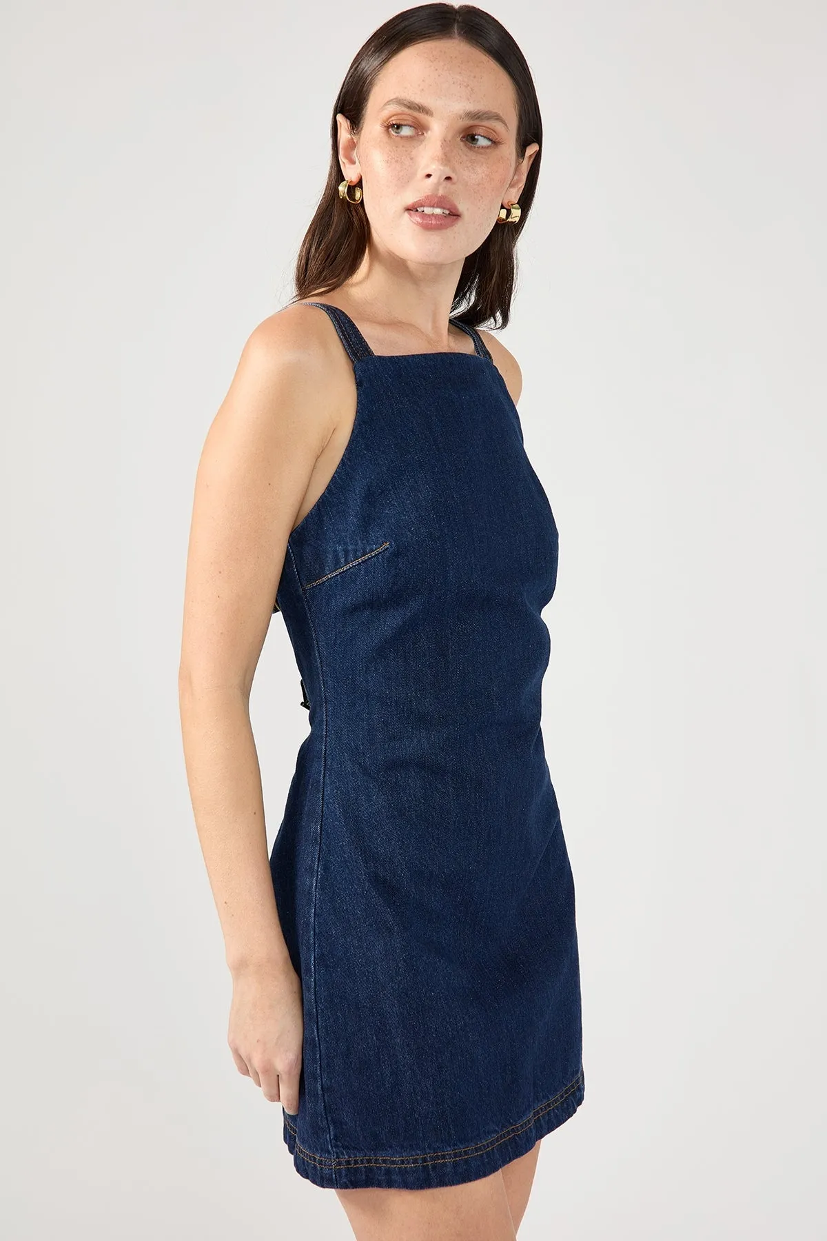 Indigo Denim Mini Dress