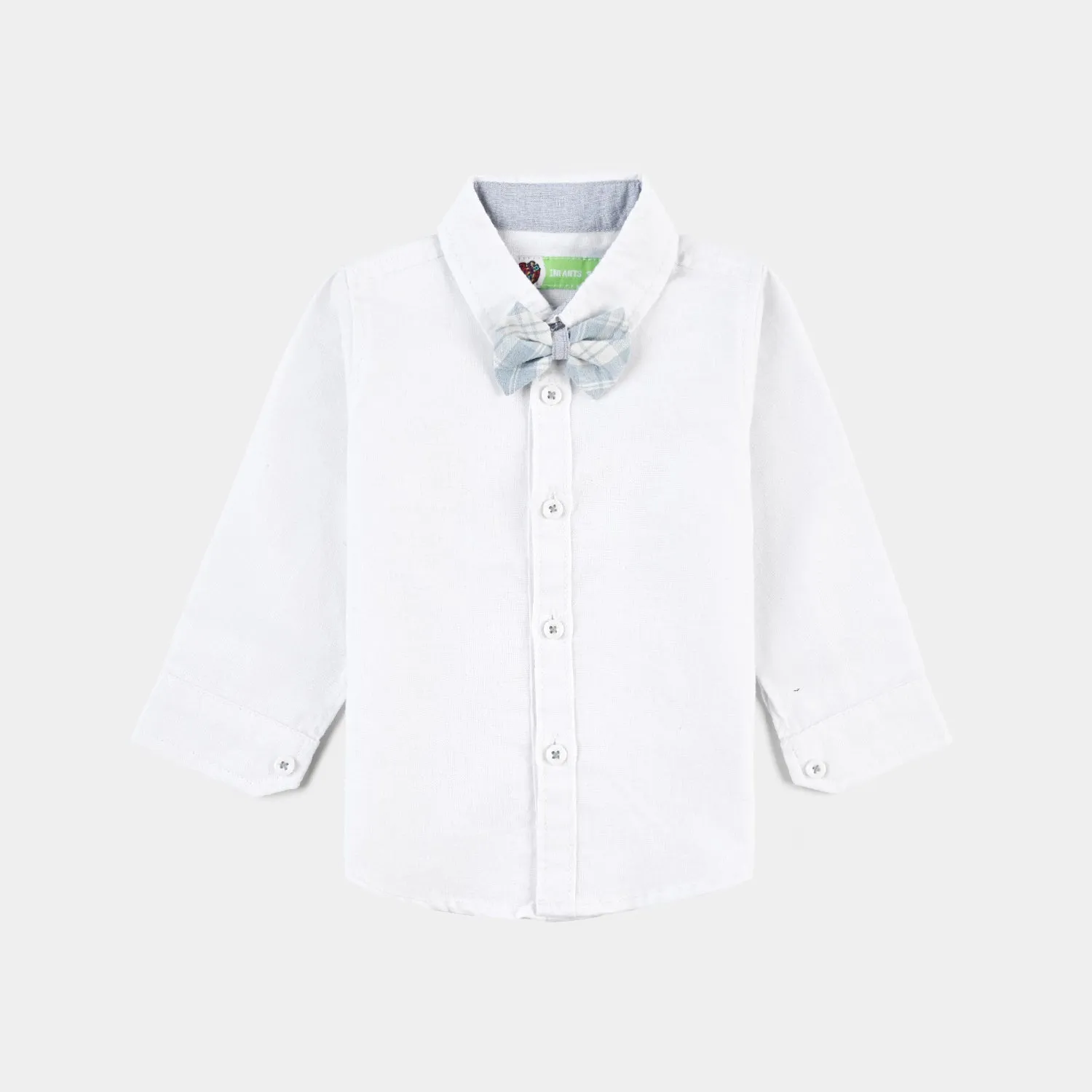 Infant Boys Yarn Dyed Woven F/S 2PC Suit