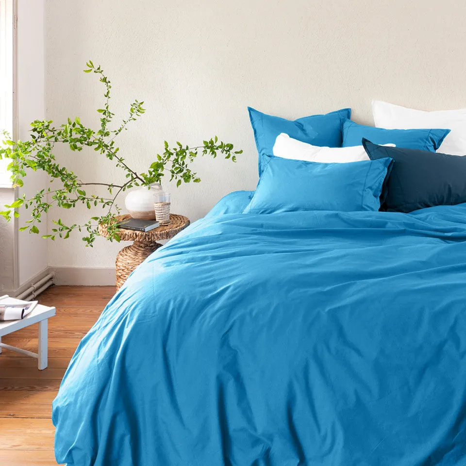 NEO azur percale cotton duvet cover