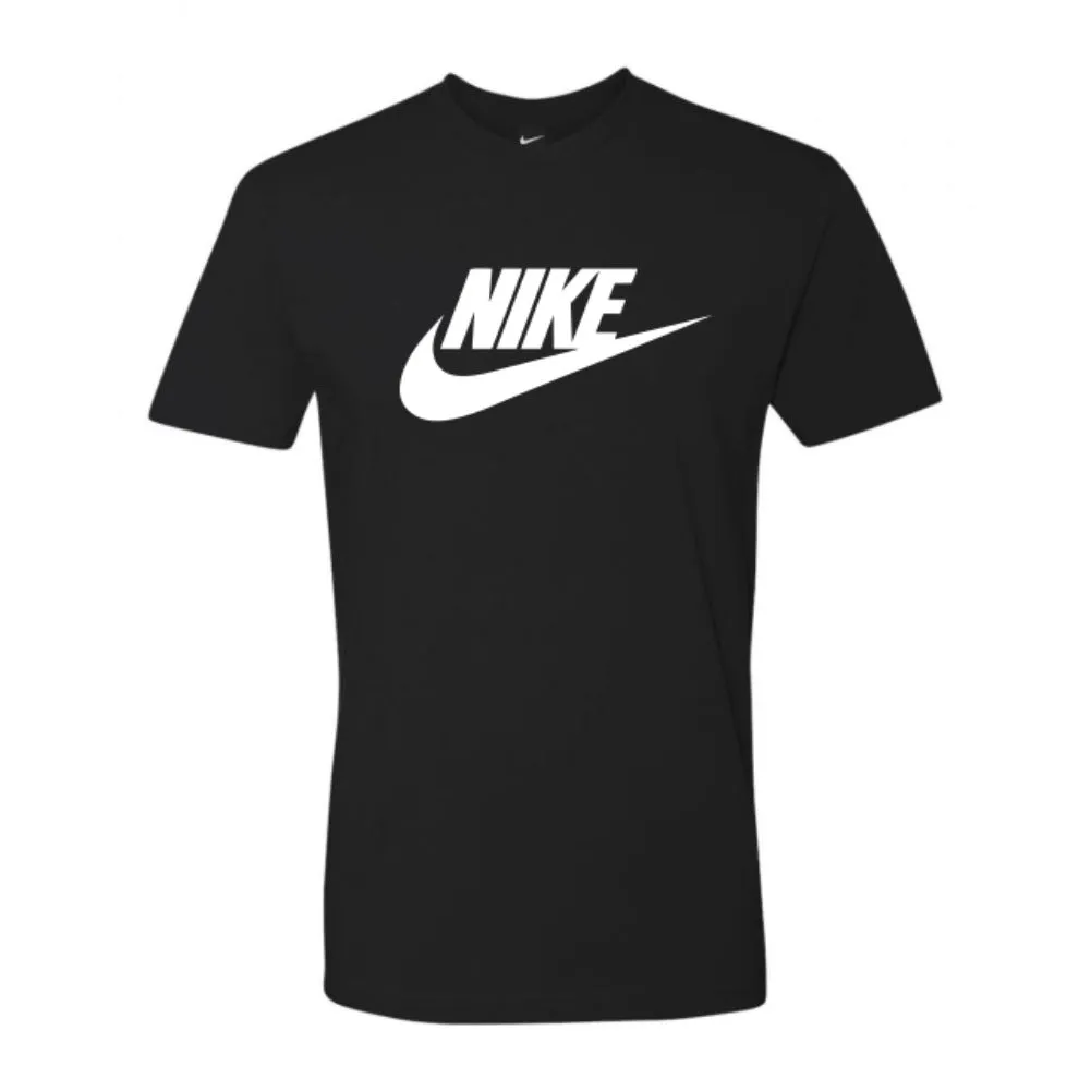 Nike Men's T-Shirt Logo Swoosh Printed Athletic Active Short Sleeve Shirt