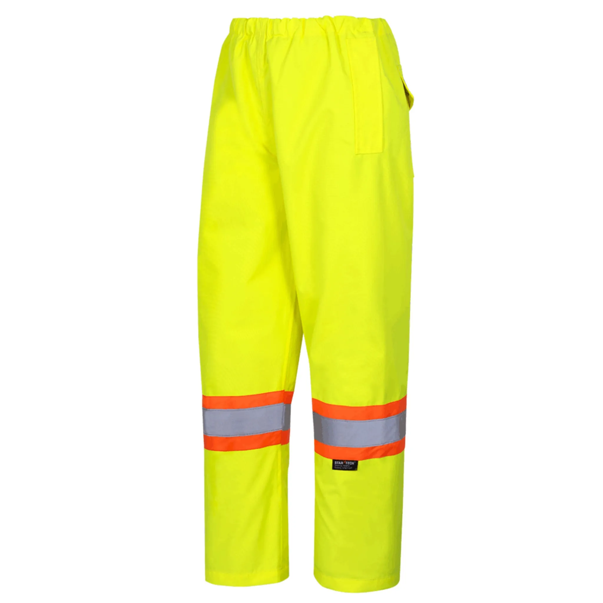 Pioneer Men's Hi Vis Work Pants, CSA Certified - 450D Oxford Poly, Waterproof, Windproof, Reflective Tape, StarTech Safety Gear | Sizes S-4XL