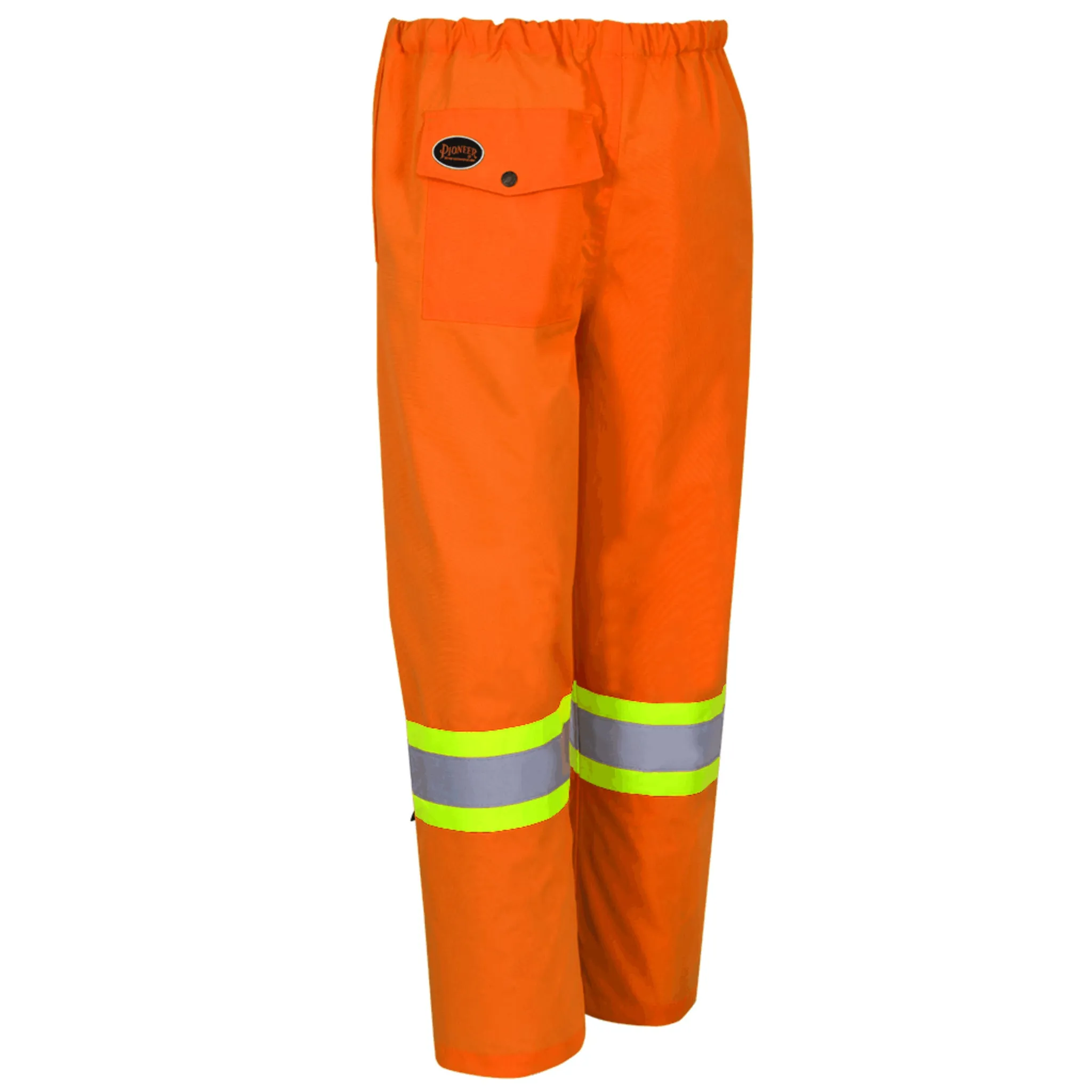 Pioneer Men's Hi Vis Work Pants, CSA Certified - 450D Oxford Poly, Waterproof, Windproof, Reflective Tape, StarTech Safety Gear | Sizes S-4XL