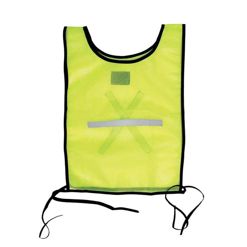 PIONEER SAFETY Bib Reflective Fluorescent Lime