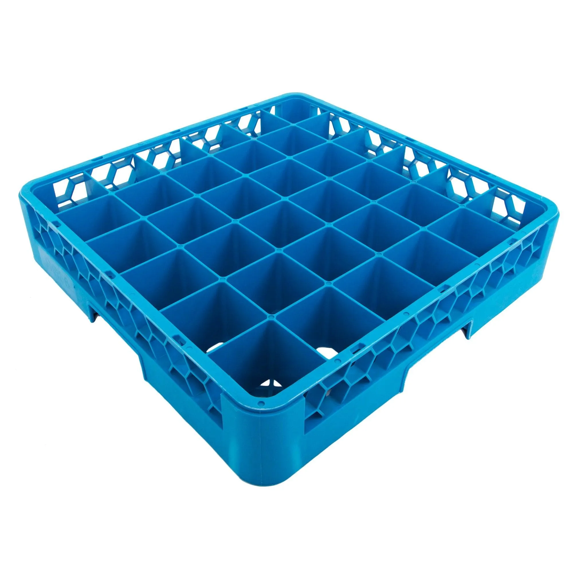 Plastic 36-Compartment Standard Glass Rack Blue 19.7 x 19.7 x 4"