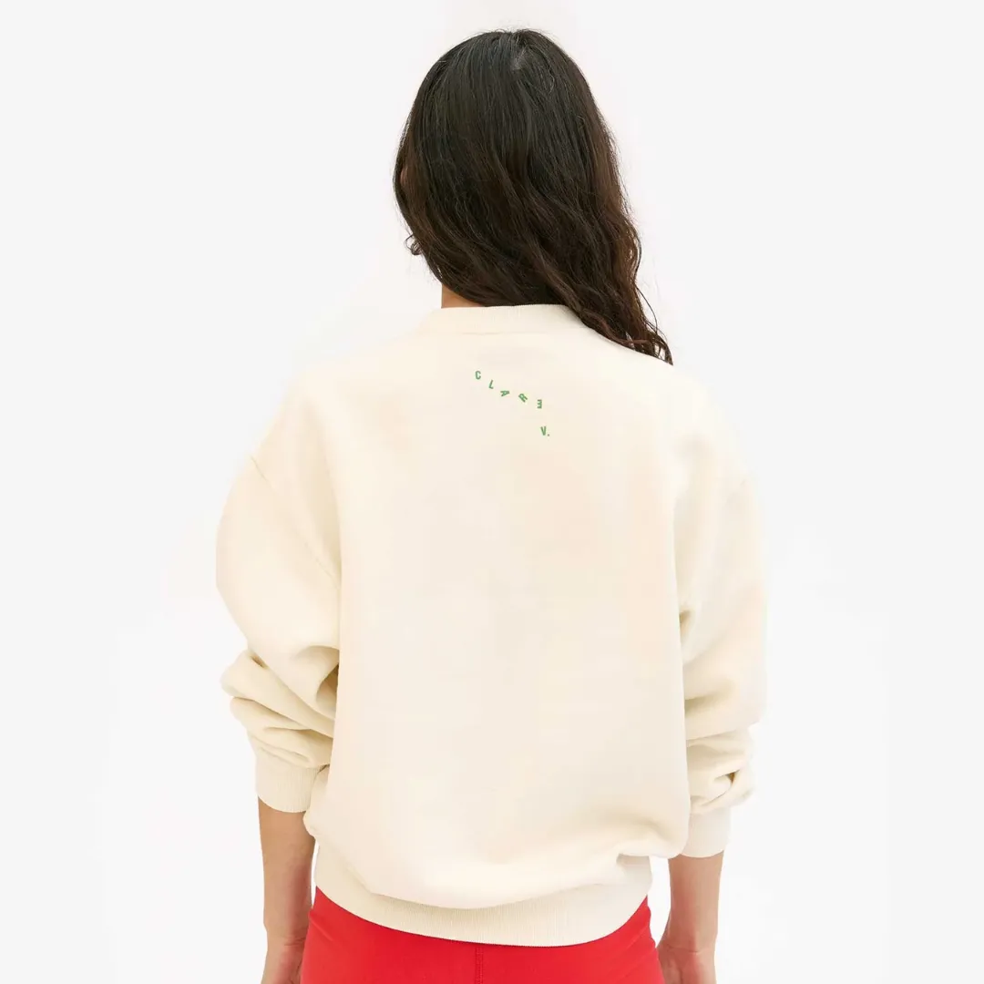 "Le Weekend" Oversized Sweatshirt (Cream)