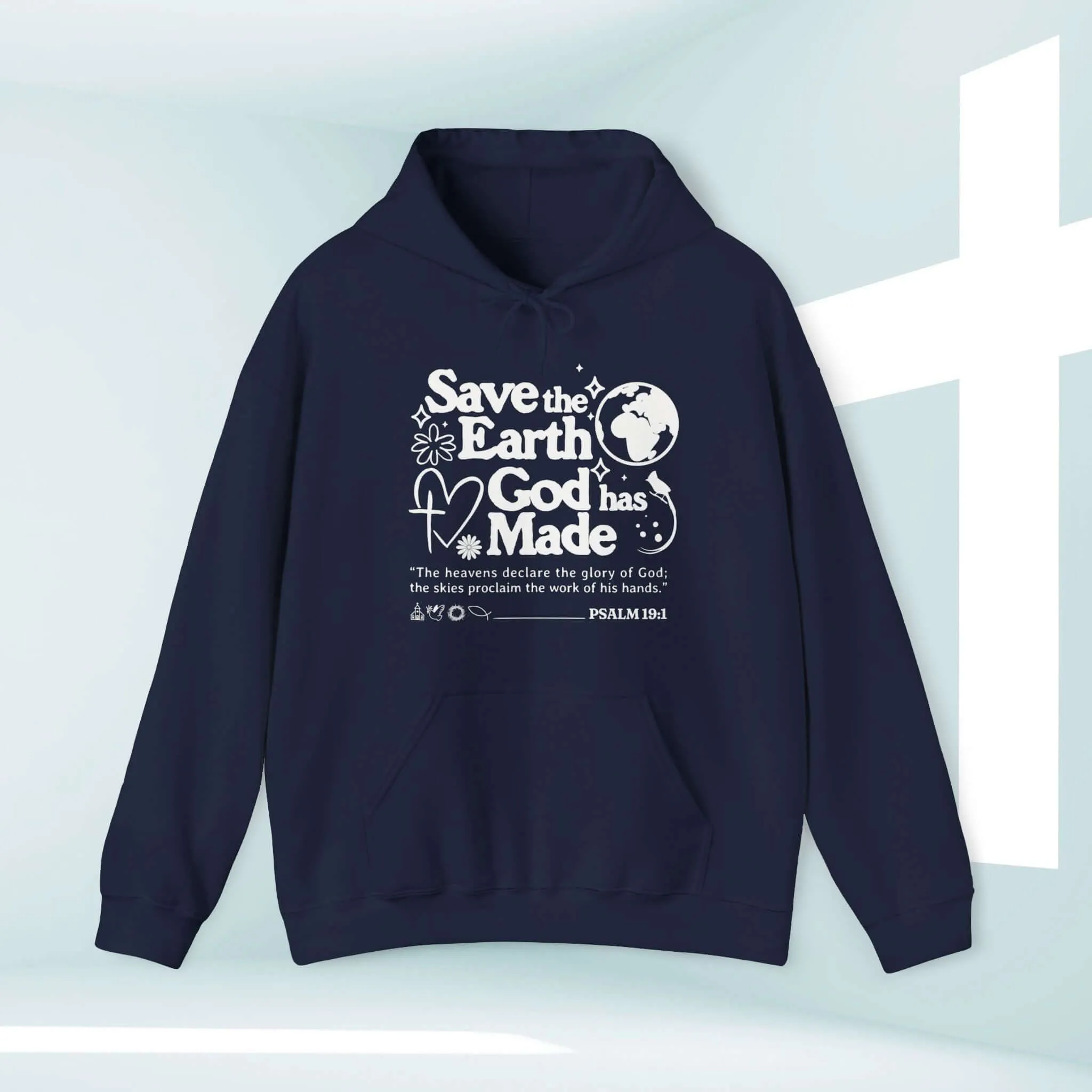 Save The Earth Day Christian Hoodie, Camping Outdoor Nature Hooded Shirt