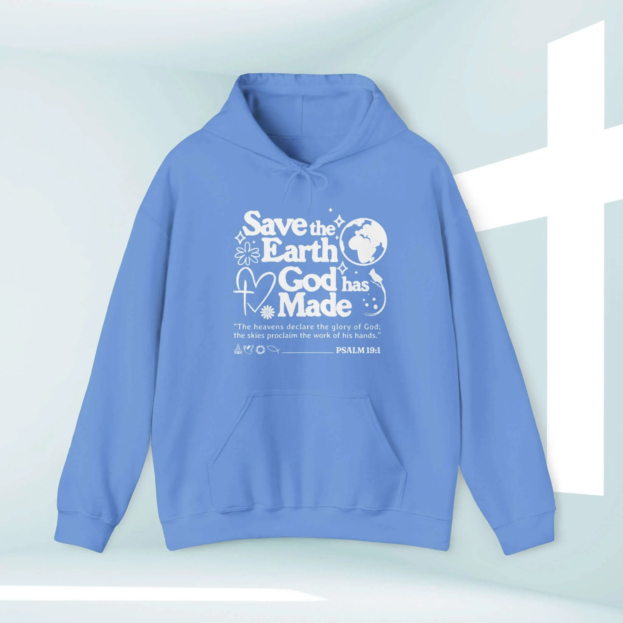 Save The Earth Day Christian Hoodie, Camping Outdoor Nature Hooded Shirt