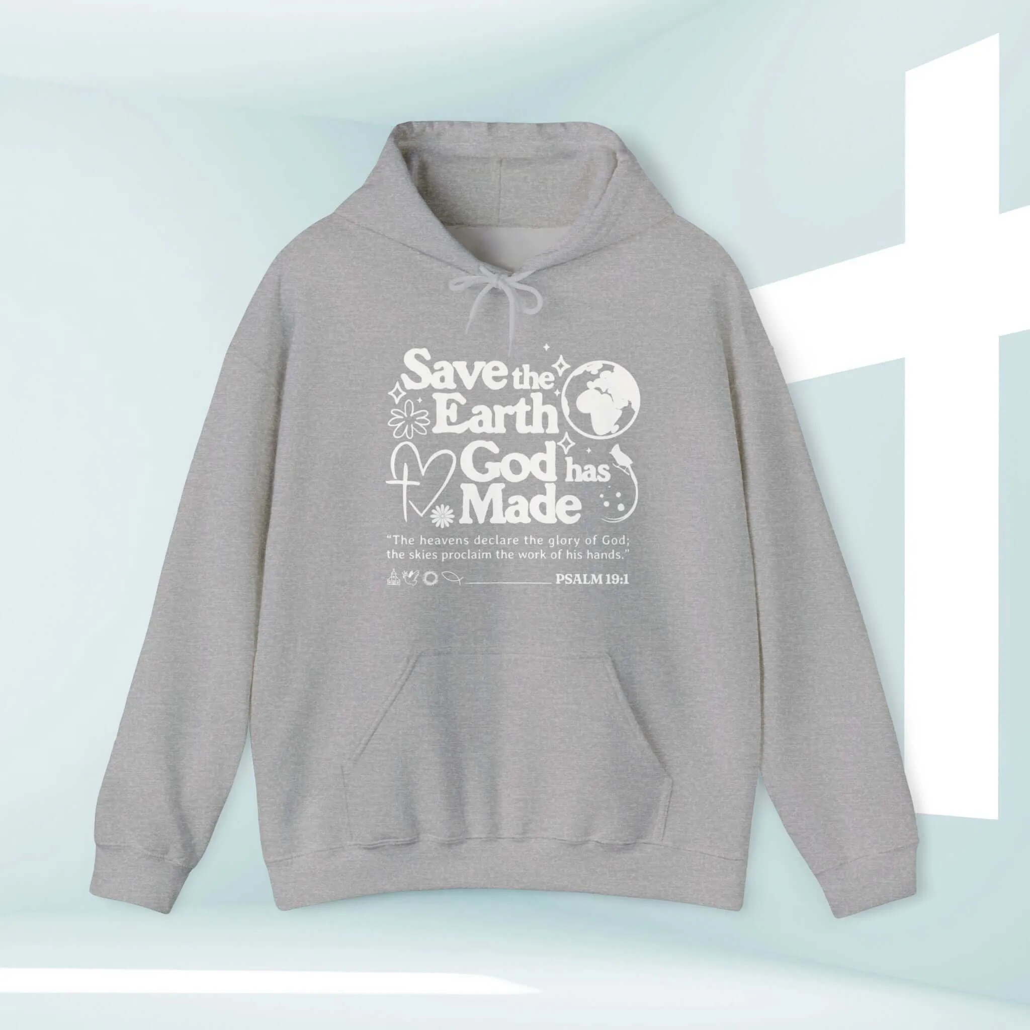 Save The Earth Day Christian Hoodie, Camping Outdoor Nature Hooded Shirt