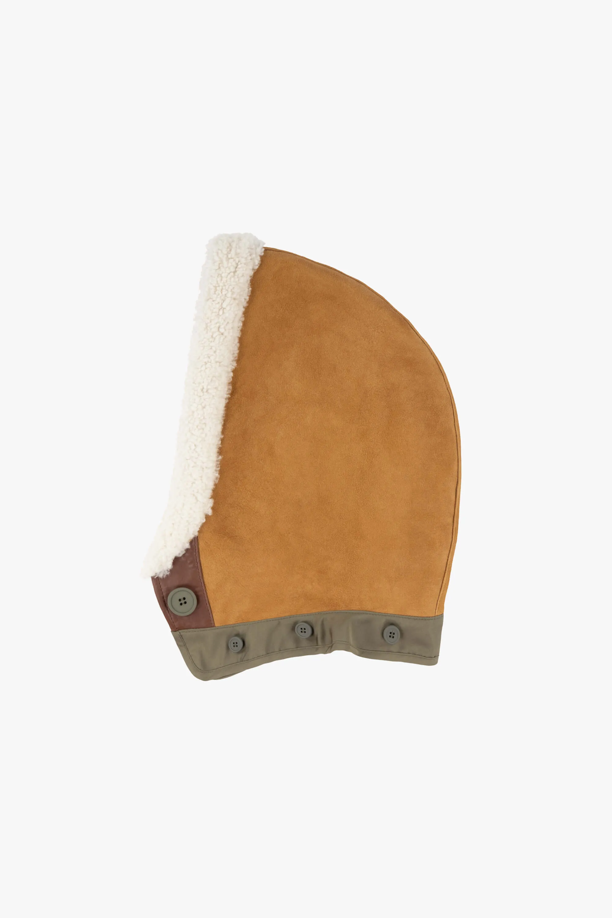 Shearling Close Fit Hood - Tan / Natural