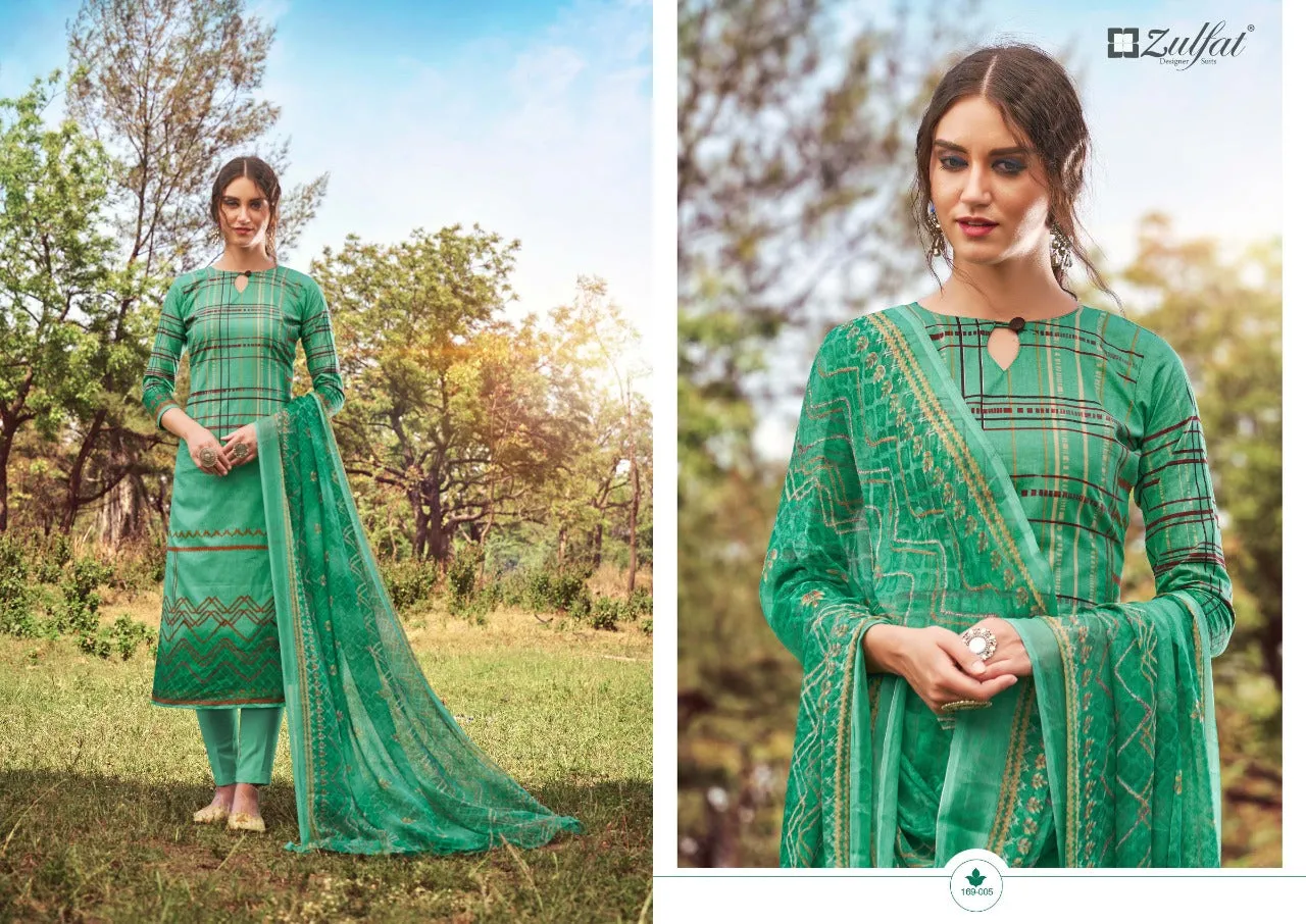 Zulfat Designer Suits Adah Cotton Digital Printed Stylish Suits